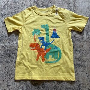 The Children’s Place Dinosaur Short‎ Sleeve Shirt 4T Yellow